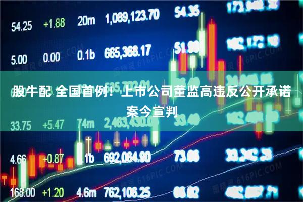 股牛配 全国首例！上市公司董监高违反公开承诺案今宣判